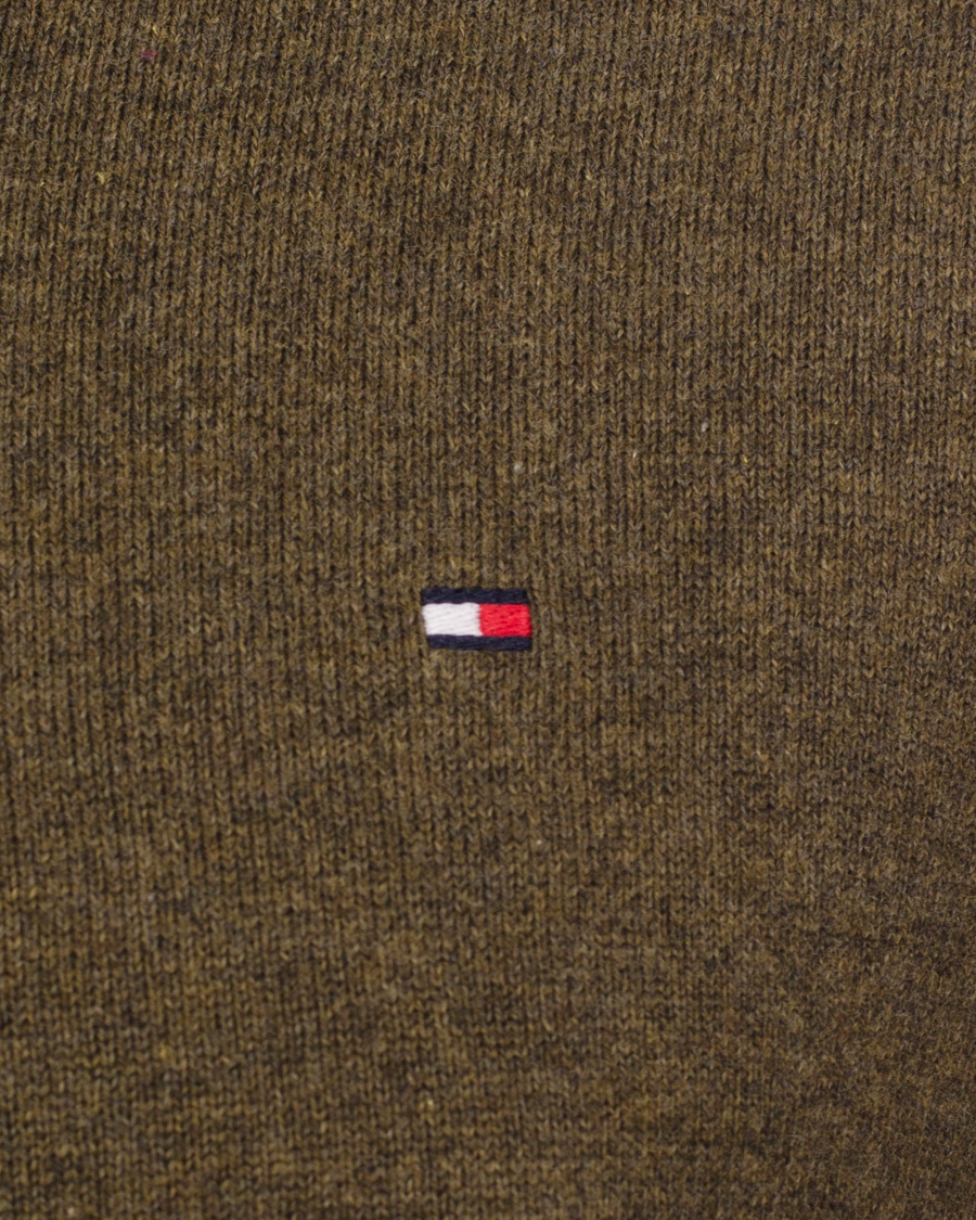 Hombres | Jerséis y prendas de punto | Tommy Hilfiger | Pima Cotton Cashmere V-neck Pullover Beech Green