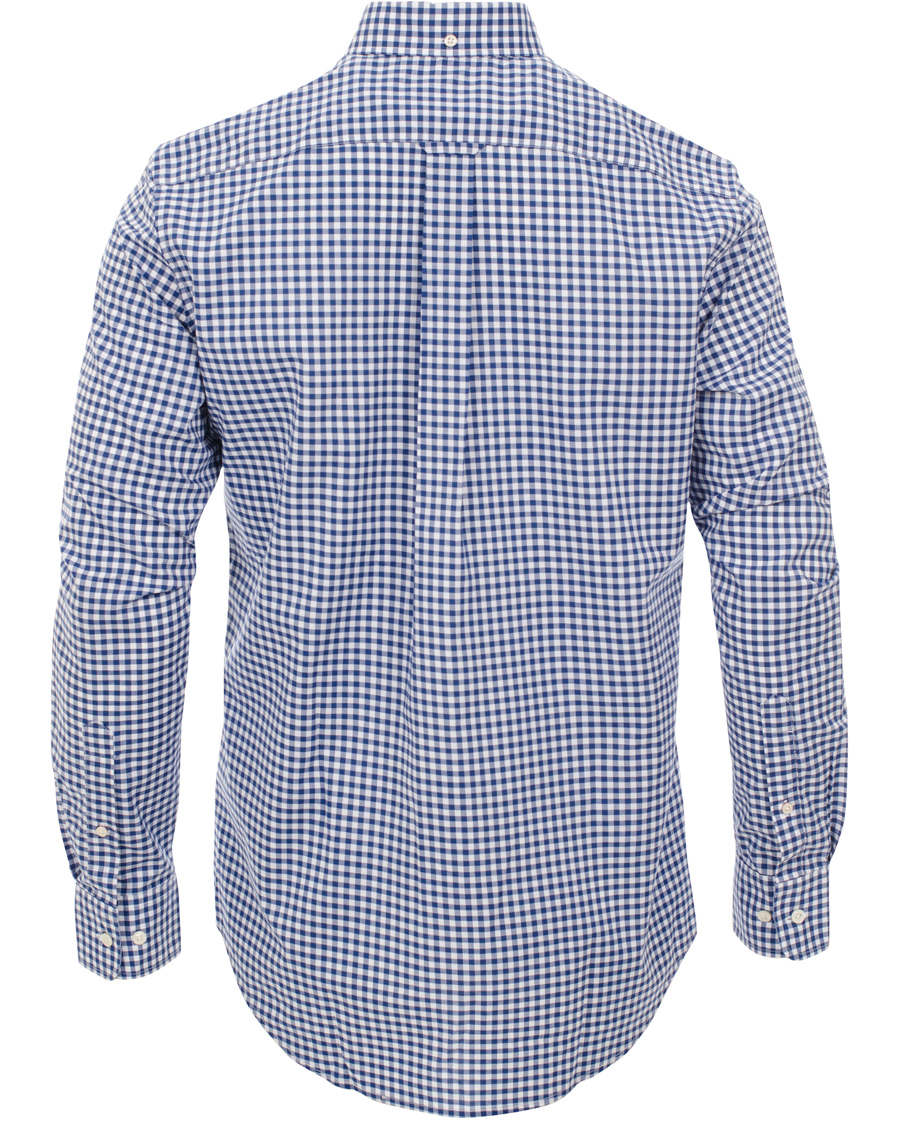 Hombres | Camisas | GANT | The Gingham Regular Fit Shirt Deep Cobalt Blue