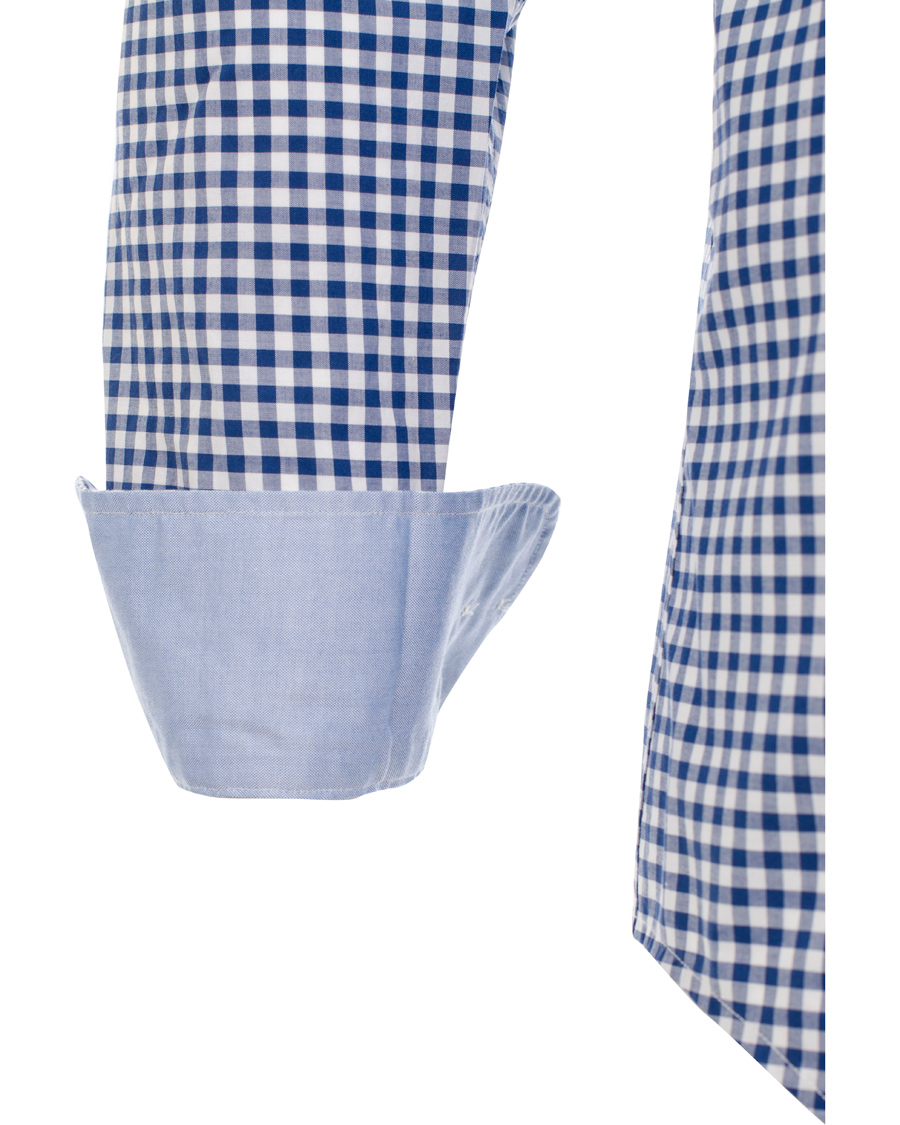 Hombres | Camisas | GANT | The Gingham Regular Fit Shirt Deep Cobalt Blue
