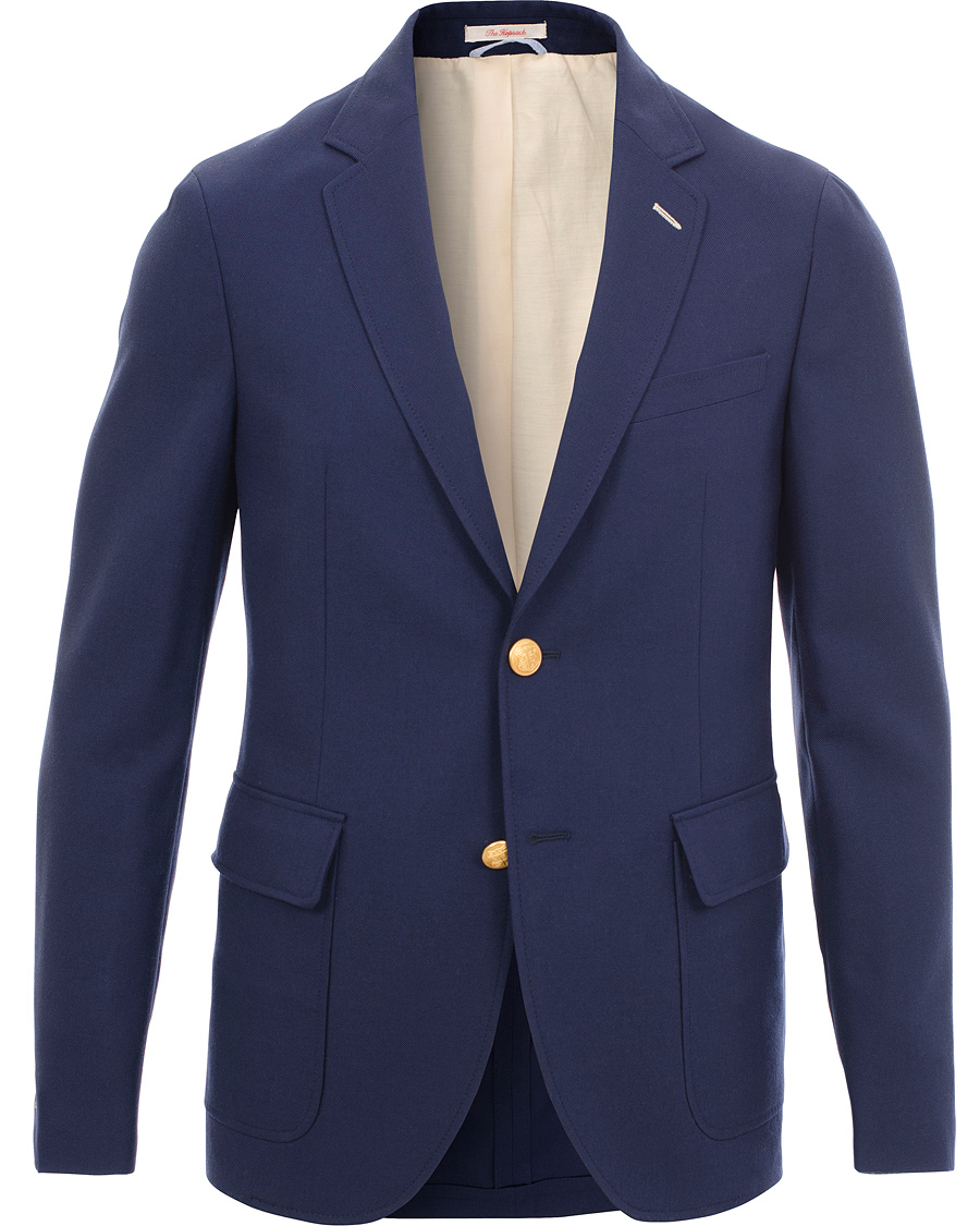 Hombres | Blazers | GANT Rugger | The Hopsack Club Blazer Evening Blue