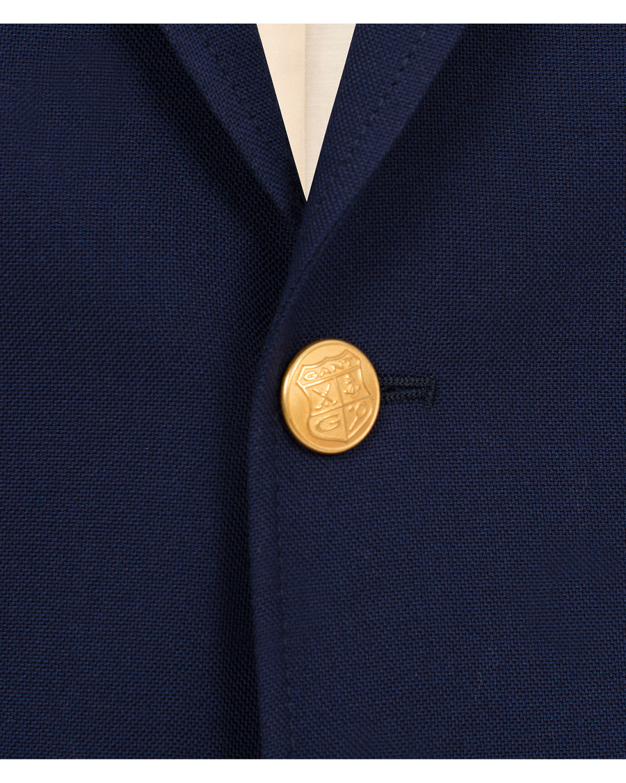 Hombres | Blazers | GANT Rugger | The Hopsack Club Blazer Evening Blue
