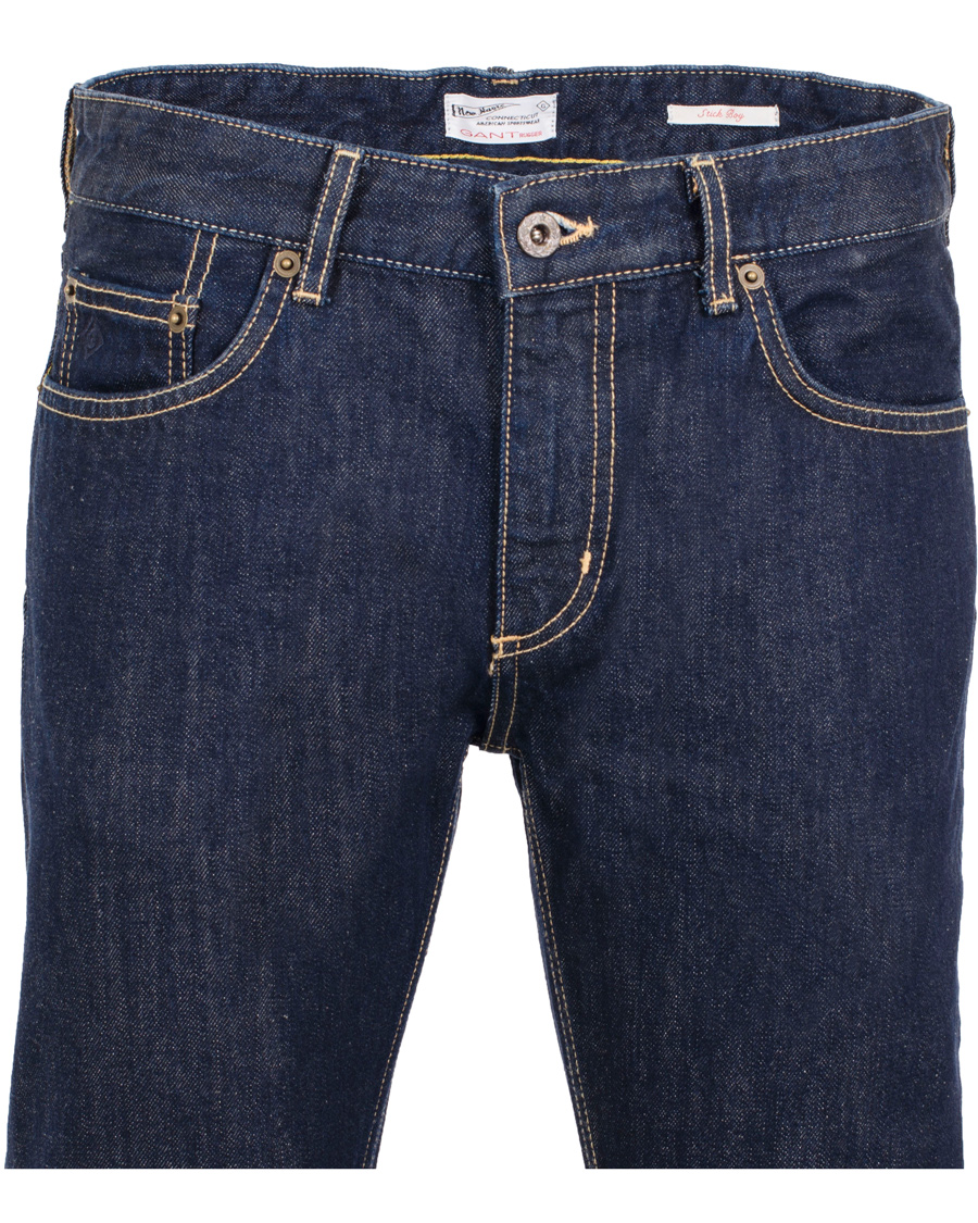 Hombres | Vaqueros | GANT Rugger | Stick Boy Raw Jeans Dark Blue