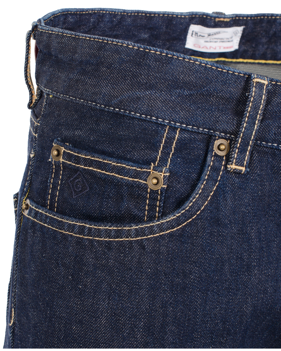 Hombres | Vaqueros | GANT Rugger | Stick Boy Raw Jeans Dark Blue