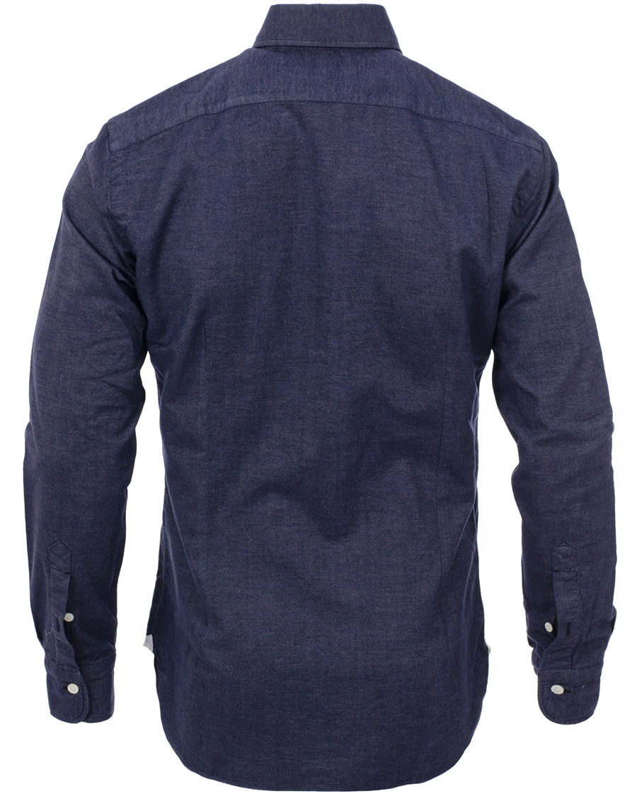 Hombres | Camisas | Barba Napoli | Dandylife Slim Fit Shirt Casual Blue