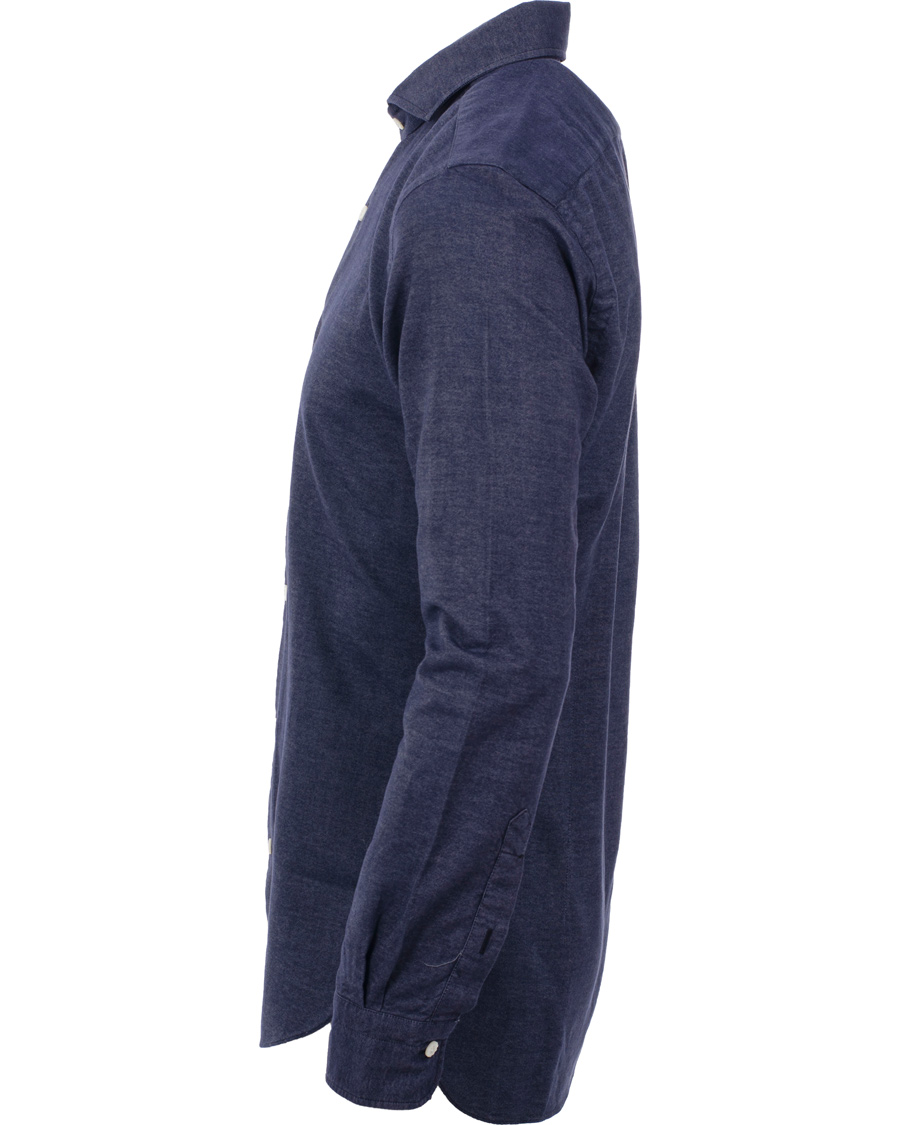 Hombres | Camisas | Barba Napoli | Dandylife Slim Fit Shirt Casual Blue