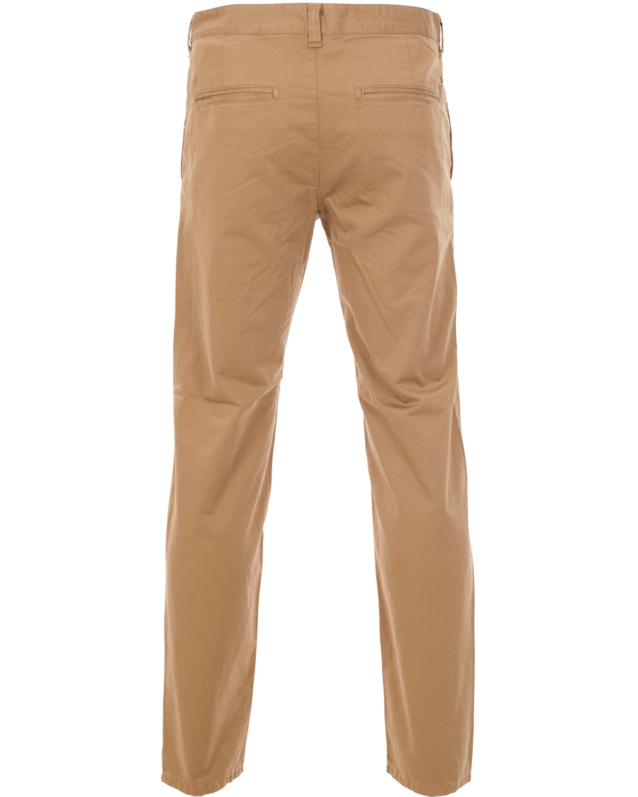 Hombres | Pantalones | Boomerang | Steve Satin Cotton Chinos Teak Brown