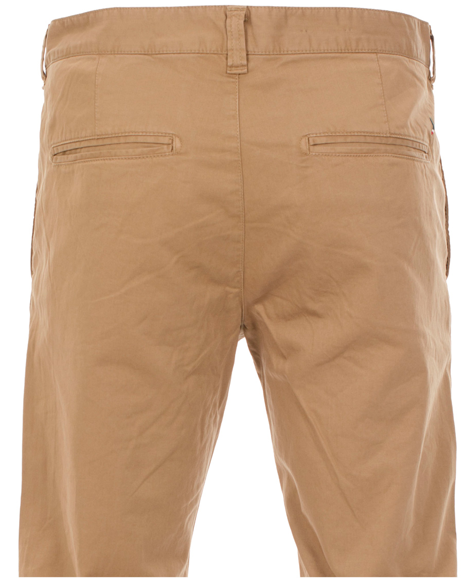 Hombres | Pantalones | Boomerang | Steve Satin Cotton Chinos Teak Brown
