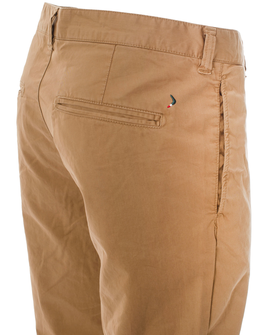 Hombres | Pantalones | Boomerang | Steve Satin Cotton Chinos Teak Brown