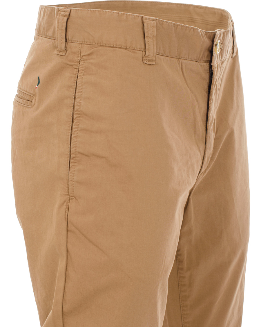 Hombres | Pantalones | Boomerang | Steve Satin Cotton Chinos Teak Brown