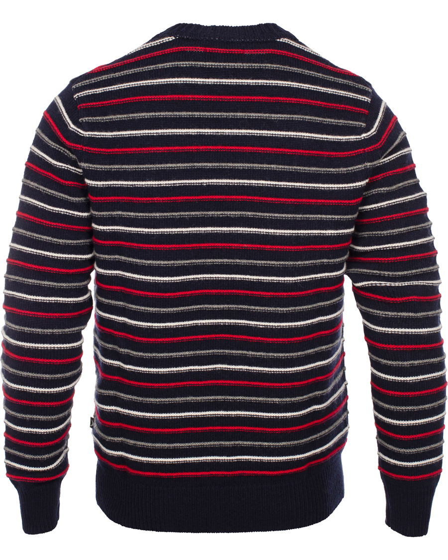 Hombres | Jerséis y prendas de punto | Boomerang | Bo Structure Stripe Sweater Navy