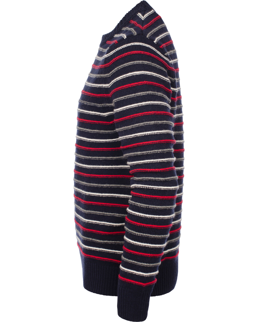 Hombres | Jerséis y prendas de punto | Boomerang | Bo Structure Stripe Sweater Navy
