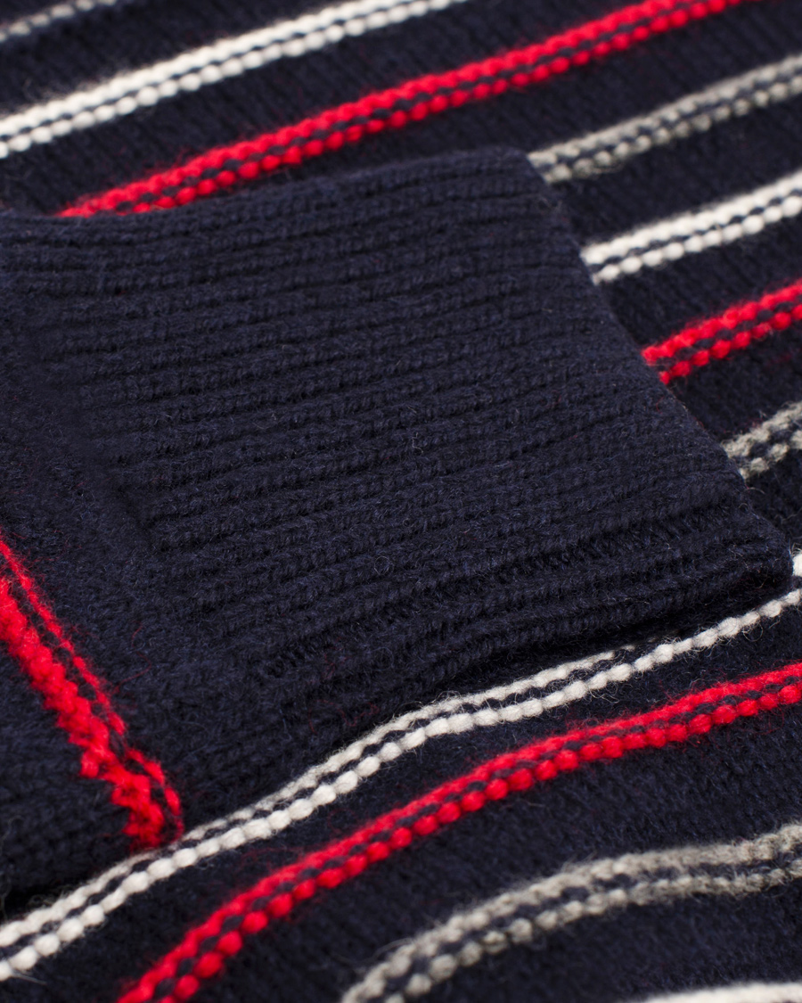 Hombres | Jerséis y prendas de punto | Boomerang | Bo Structure Stripe Sweater Navy