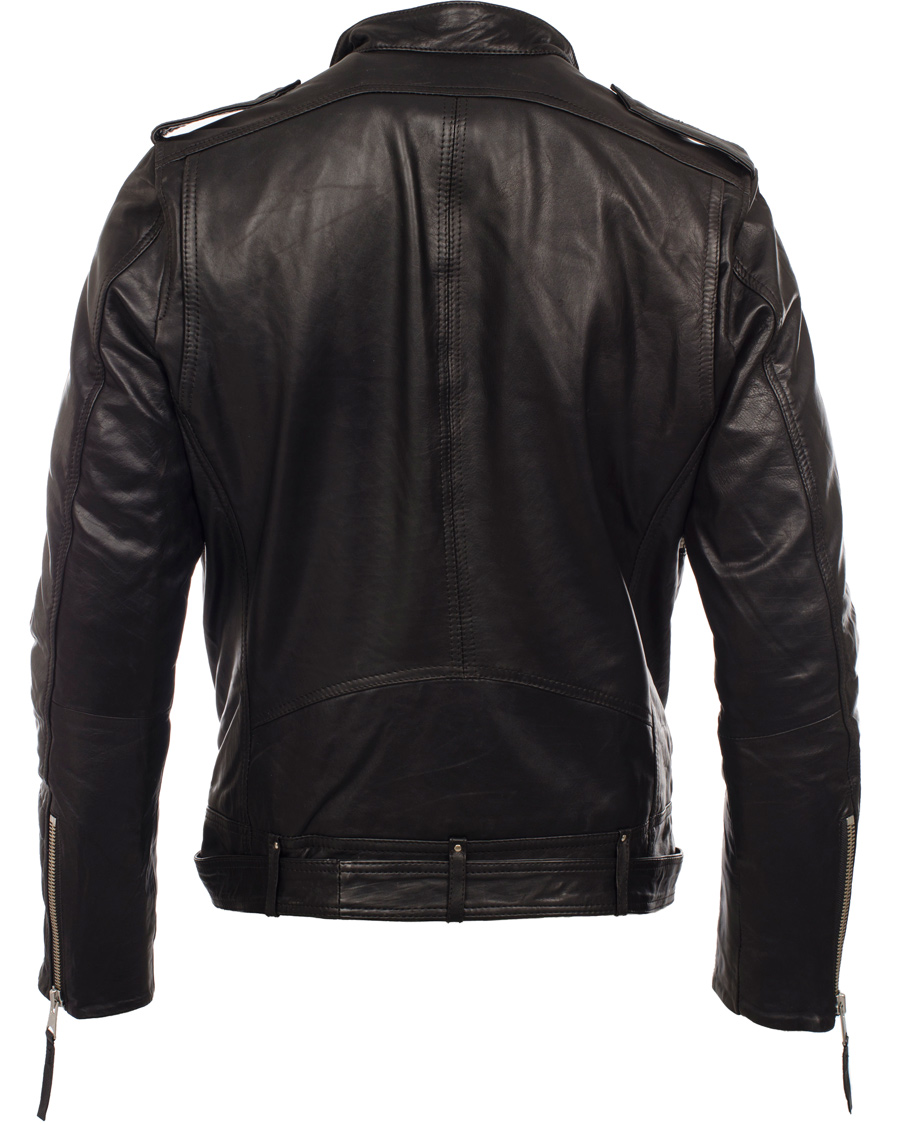 Hombres | Abrigos y chaquetas | J.Lindeberg | Tyrone Sleek Leather Jacket Black