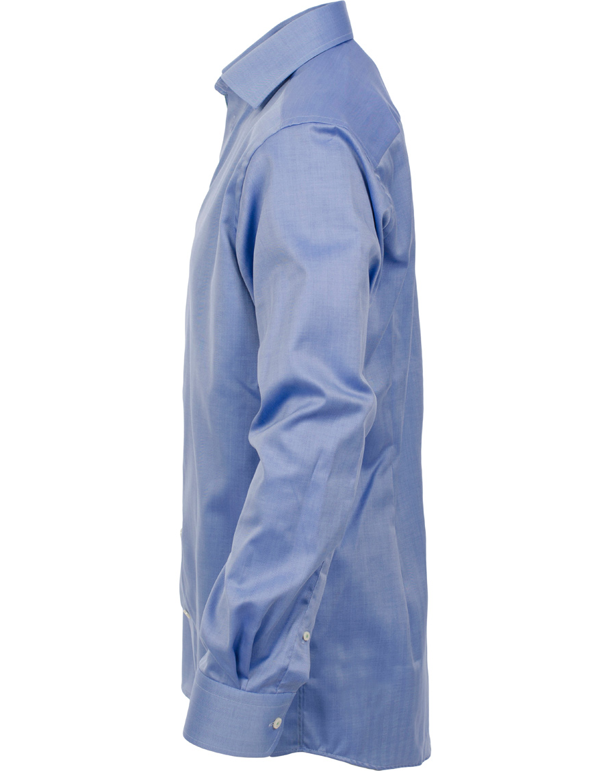 Hombres | Camisas | Eton | Contemporary Fit Shirt Red Ribbon Herringbone Blue