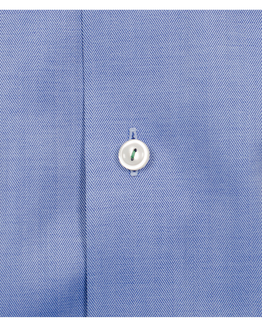 Hombres | Camisas | Eton | Contemporary Fit Shirt Red Ribbon Herringbone Blue