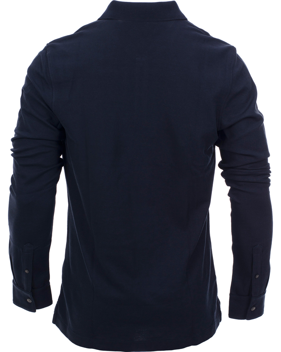 Hombres | Jerséis y prendas de punto | Aquascutum | Long Sleeve Polo Navy