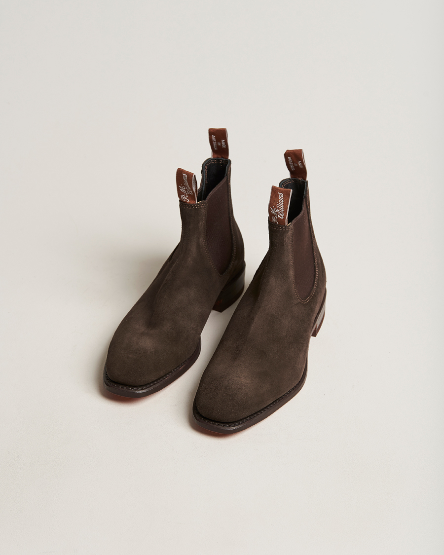 Hombres | R.M.Williams Craftsman G Boot Suede Chocolate | R.M.Williams | Craftsman G Boot Suede Chocolate