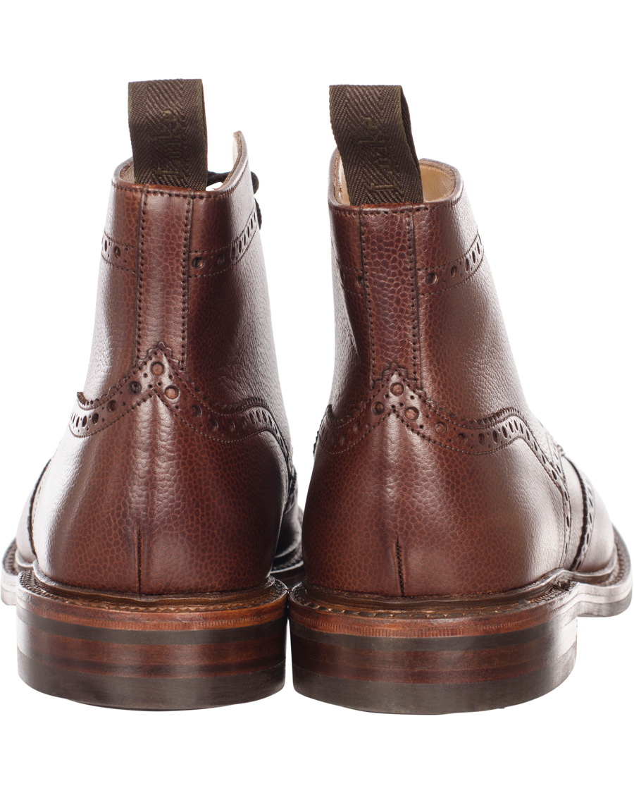 Hombres | Loake 1880 Fairdford Brogue Boot Dark Brown Grain Calf | Loake 1880 | Fairdford Brogue Boot Dark Brown Grain Calf