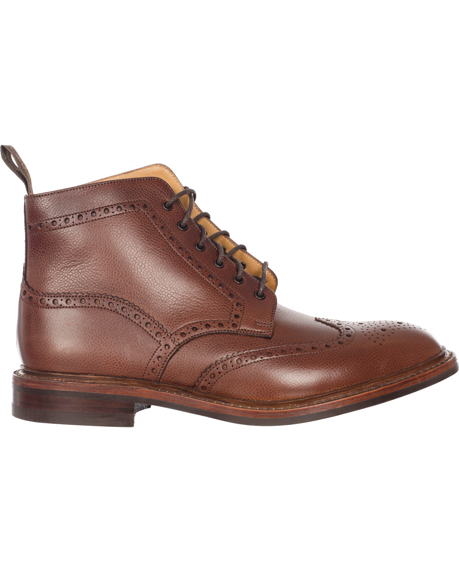 Hombres | Loake 1880 Fairdford Brogue Boot Dark Brown Grain Calf | Loake 1880 | Fairdford Brogue Boot Dark Brown Grain Calf