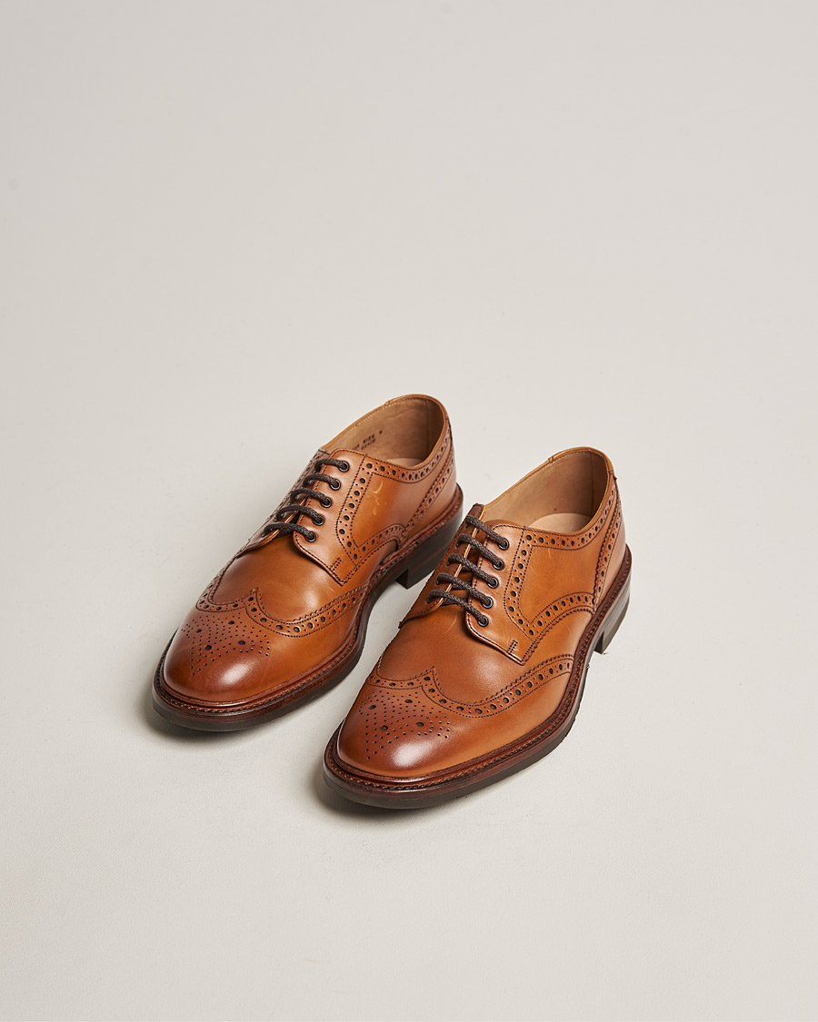 Hombres | Zapatos hechos a mano | Loake 1880 | Chester Dainite Brogue Tan Burnished Calf