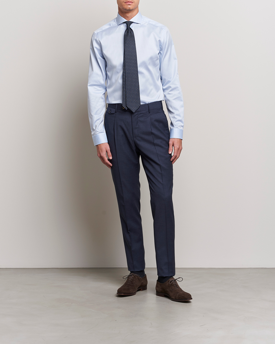 Hombres | Formal | Eton | Super Slim Fit Shirt Blue