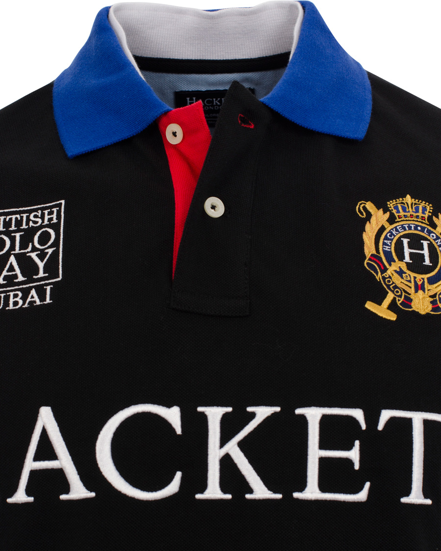 Hombres | Polos | Hackett | British Polo Day Dubai Piké Black