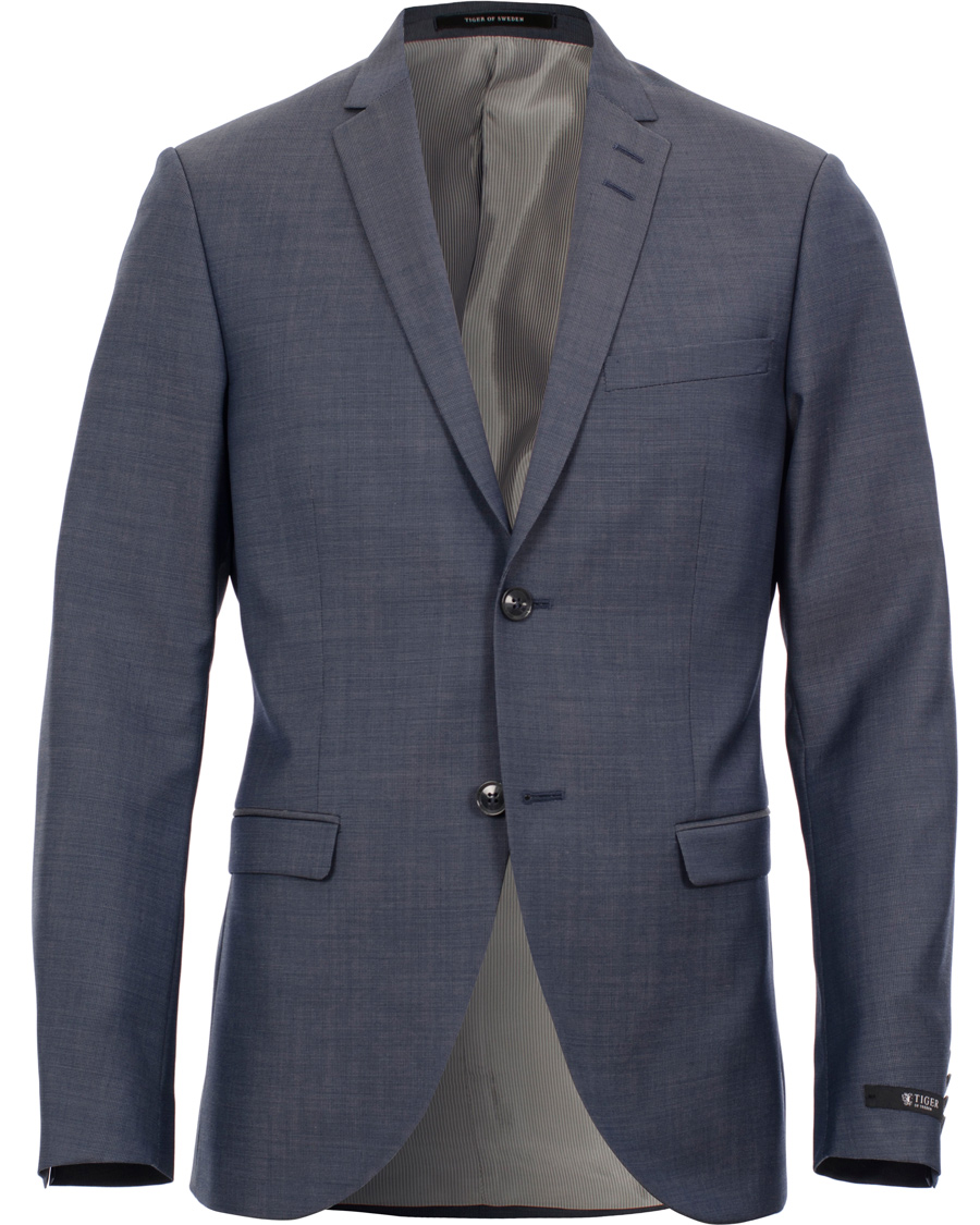 Hombres | Trajes | Tiger of Sweden | Jil Suit 100% Wool  Steel Blue