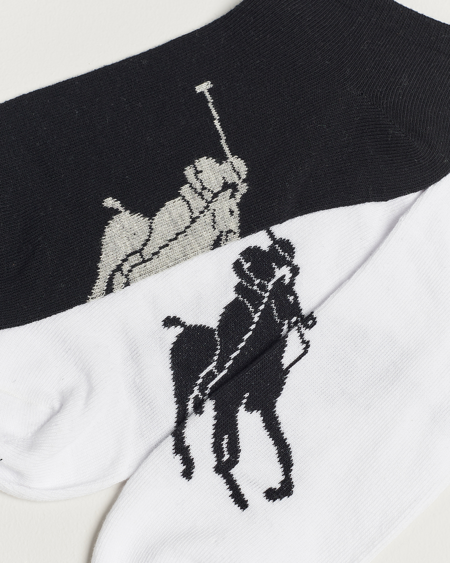 Hombres | Calcetines tobilleros | Polo Ralph Lauren | 3-Pack Sneaker Sock White/Black