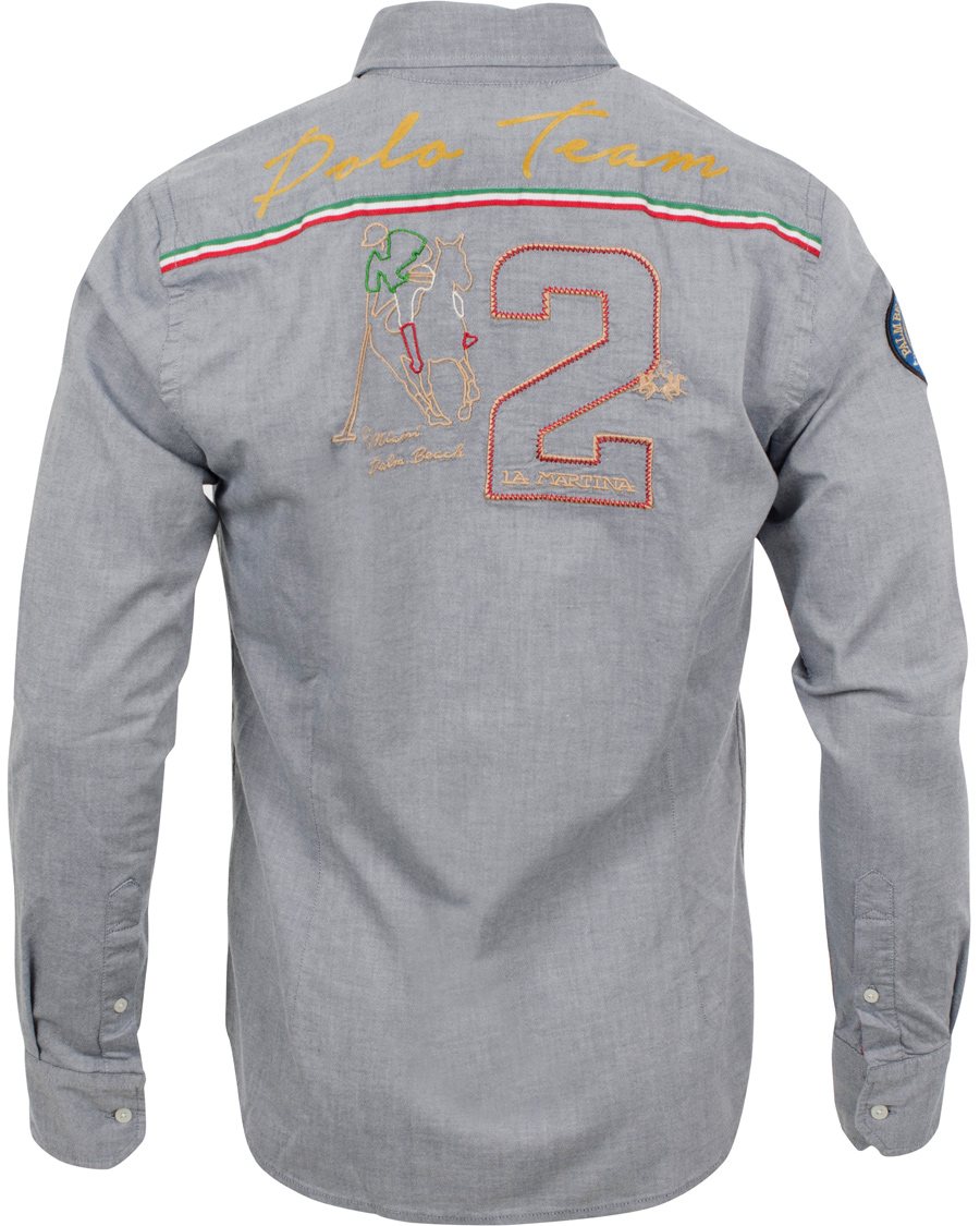 Hombres | Camisas | La Martina | Maserati Oxford Shirt Navy