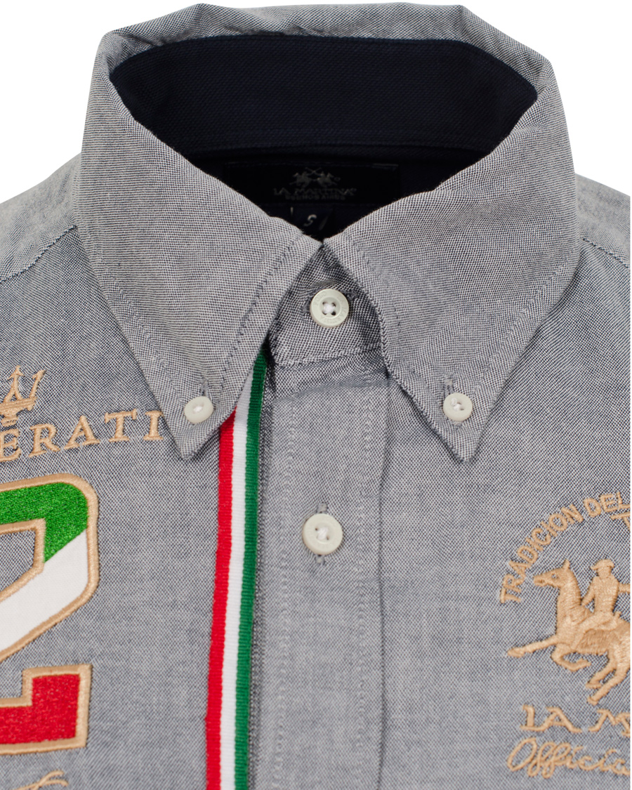 Hombres | Camisas | La Martina | Maserati Oxford Shirt Navy