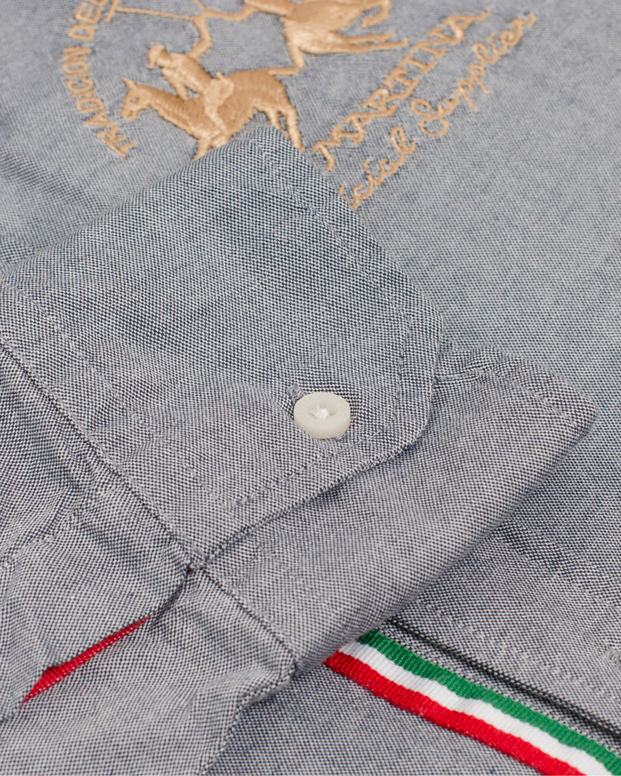 Hombres | Camisas | La Martina | Maserati Oxford Shirt Navy