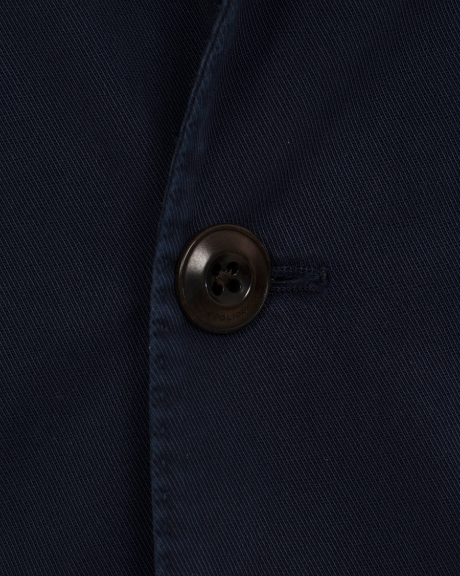 Hombres | Blazers | Boglioli | Coat Cotton Blazer Navy