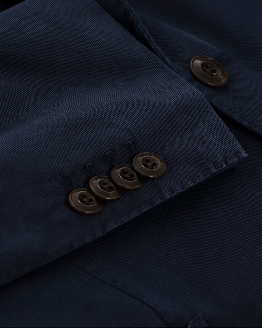 Hombres | Blazers | Boglioli | Coat Cotton Blazer Navy