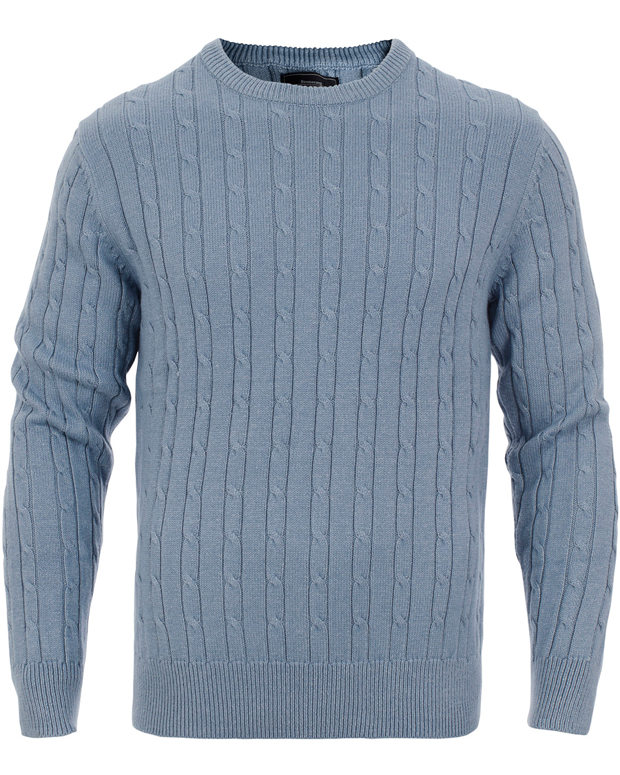 Hombres | Jerséis y prendas de punto | Boomerang | Lund Cable Knit Aura Blue