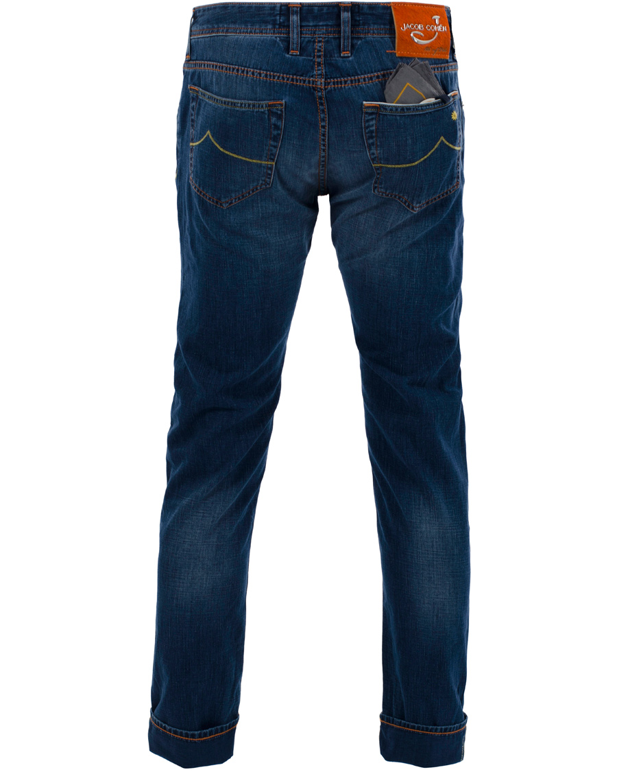 Hombres | Vaqueros | Jacob Cohën | 622 Luxury Edition Jeans Mid Blue/Red Label
