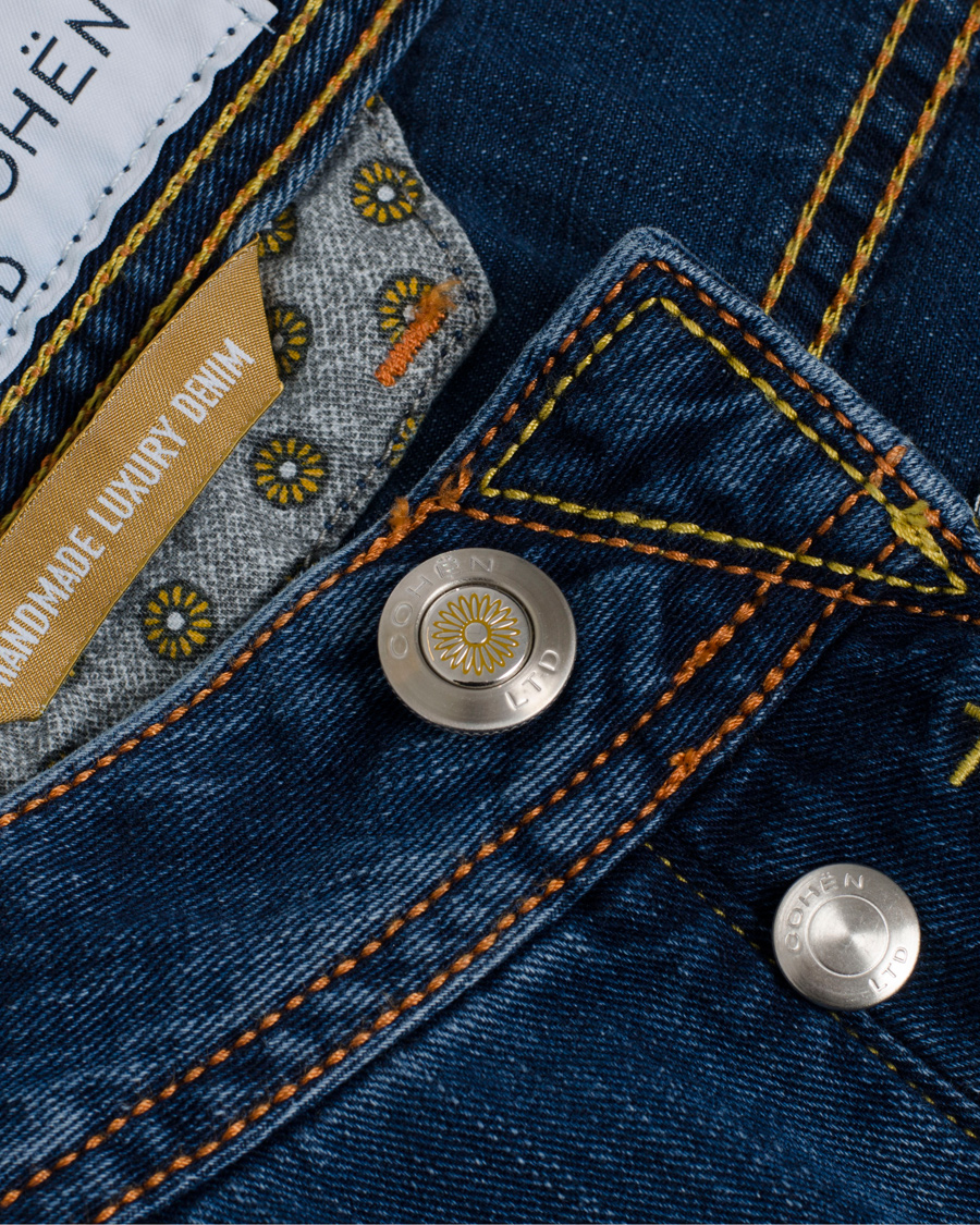 Hombres | Vaqueros | Jacob Cohën | 622 Luxury Edition Jeans Mid Blue/Red Label