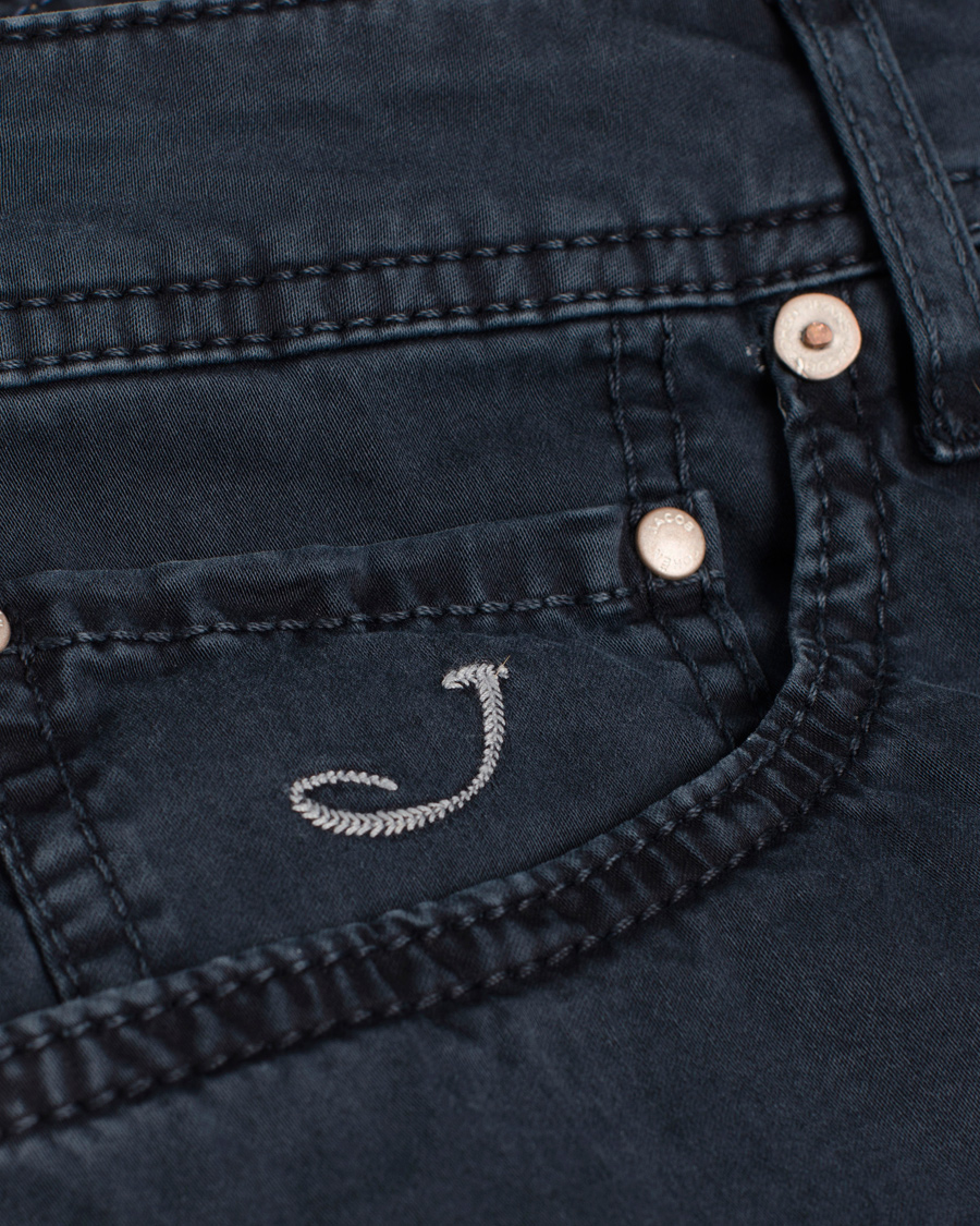 Hombres | Pantalones | Jacob Cohën | 622 Slim 5-Pocket Trousers Old Blue