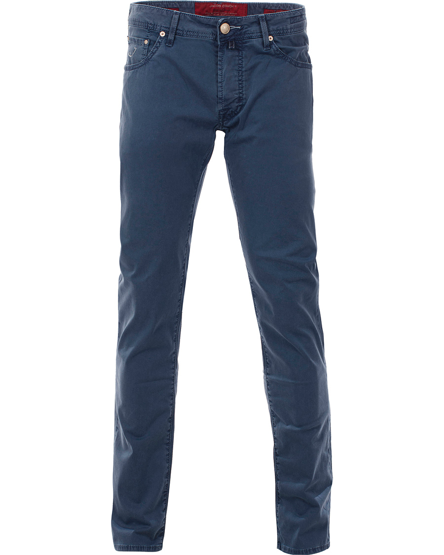 Hombres | Pantalones | Jacob Cohën | 622 Slim 5-Pocket Trousers Blue