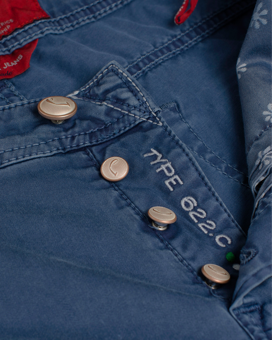 Hombres | Pantalones | Jacob Cohën | 622 Slim 5-Pocket Trousers Blue