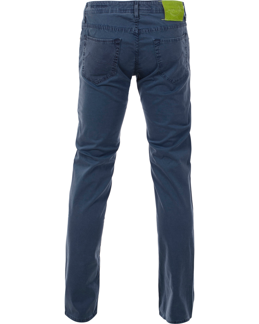 Hombres | Pantalones | Jacob Cohën | 622 Slim 5-Pocket Trousers Blue