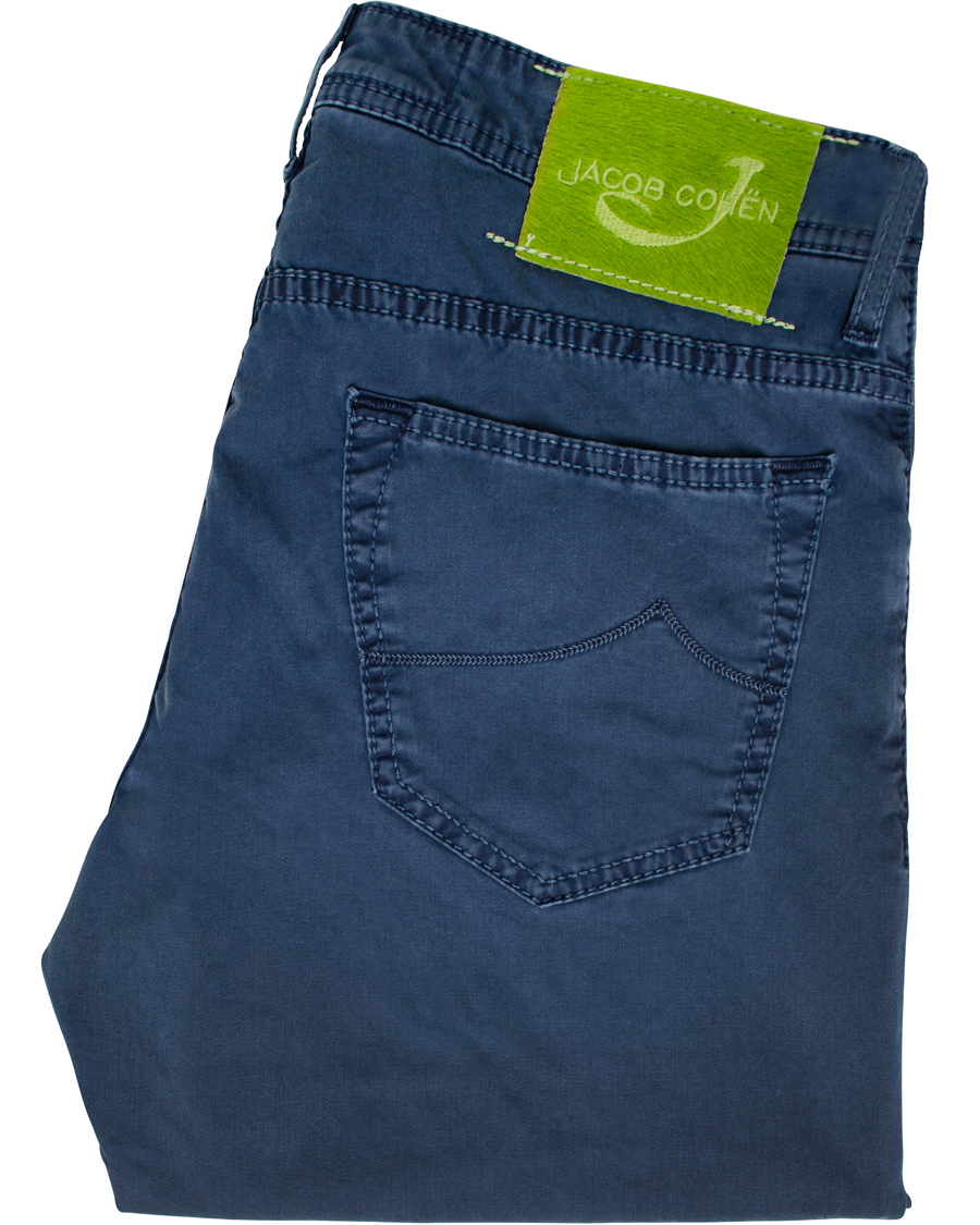 Hombres | Pantalones | Jacob Cohën | 622 Slim 5-Pocket Trousers Blue