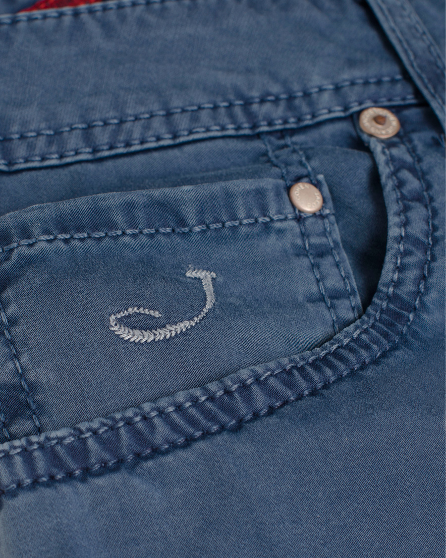 Hombres | Pantalones | Jacob Cohën | 622 Slim 5-Pocket Trousers Blue