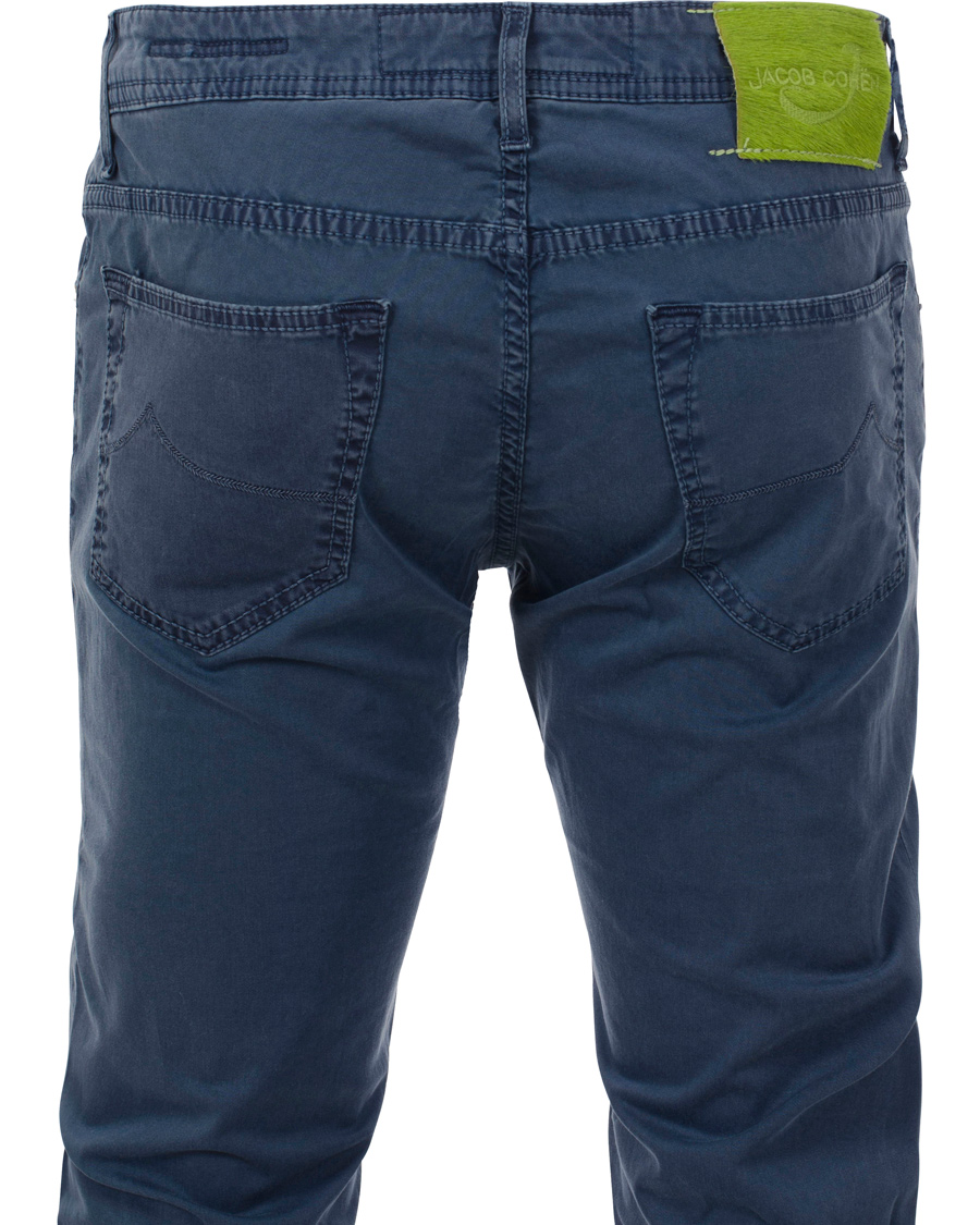 Hombres | Pantalones | Jacob Cohën | 622 Slim 5-Pocket Trousers Blue