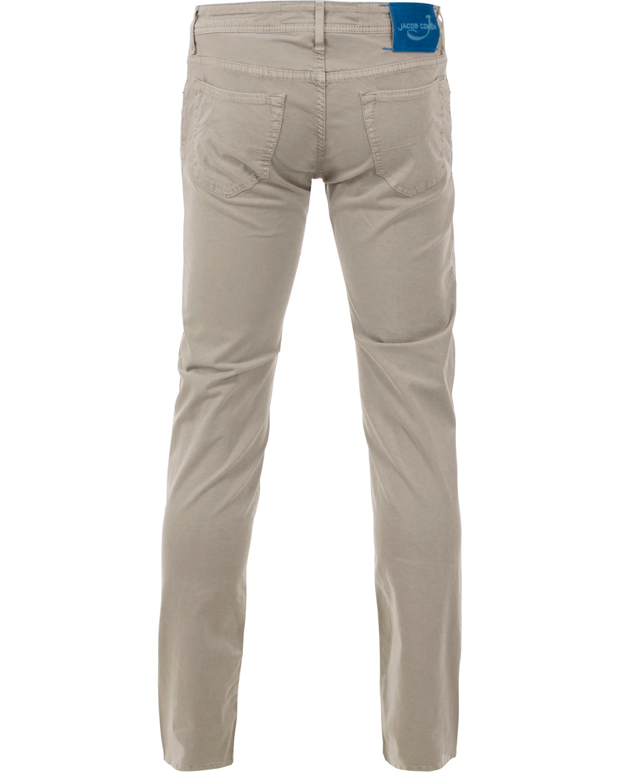 Hombres | Pantalones | Jacob Cohën | 622 Slim 5-Pocket Trousers Pearl Grey