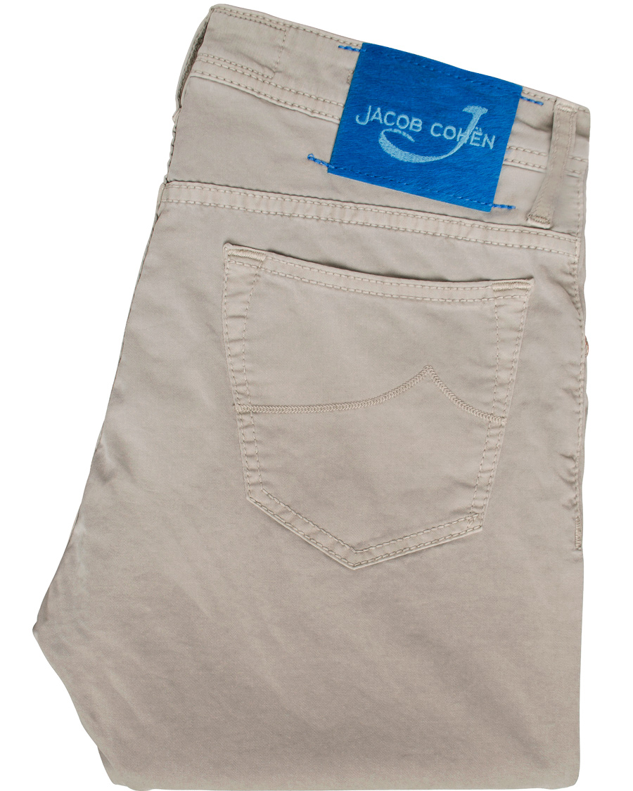 Hombres | Pantalones | Jacob Cohën | 622 Slim 5-Pocket Trousers Pearl Grey