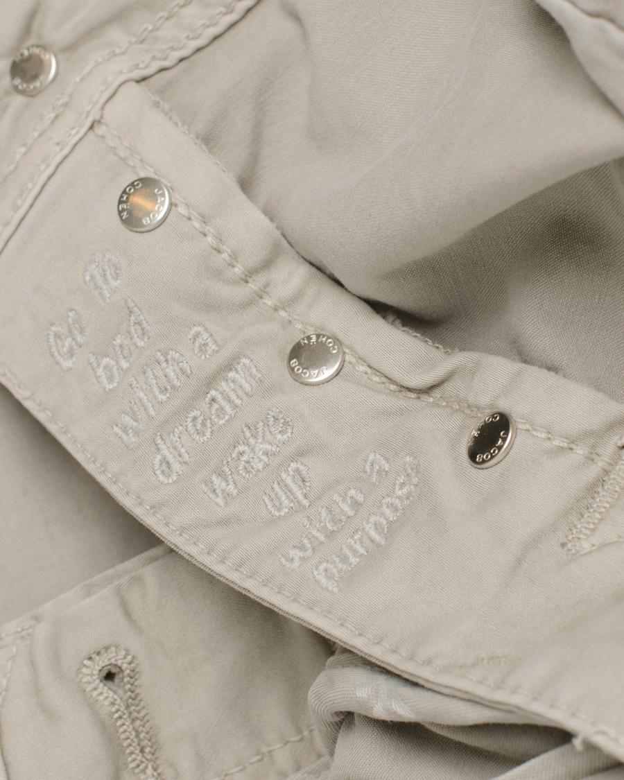 Hombres | Pantalones | Jacob Cohën | 622 Slim 5-Pocket Trousers Pearl Grey