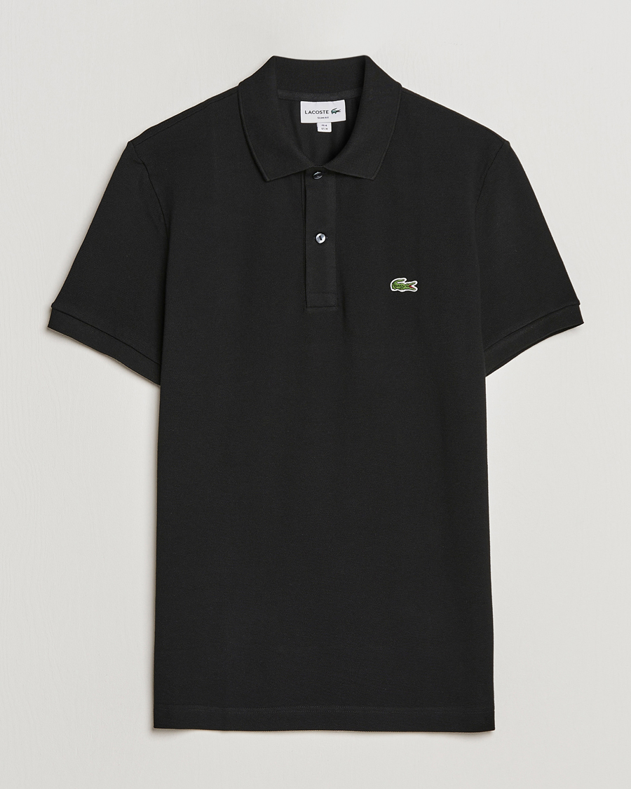 Hombres | Polos | Lacoste | Slim Fit Polo Piké Black