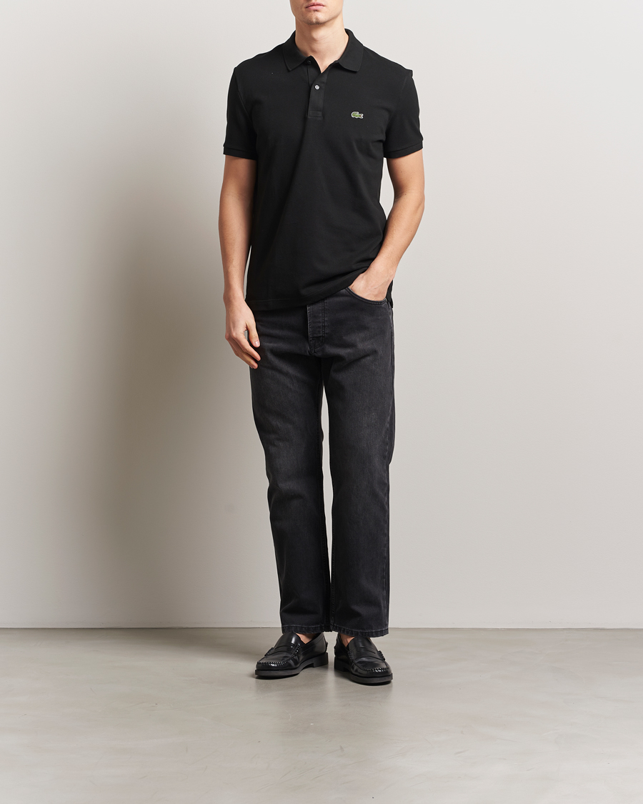 Hombres | Polos | Lacoste | Slim Fit Polo Piké Black
