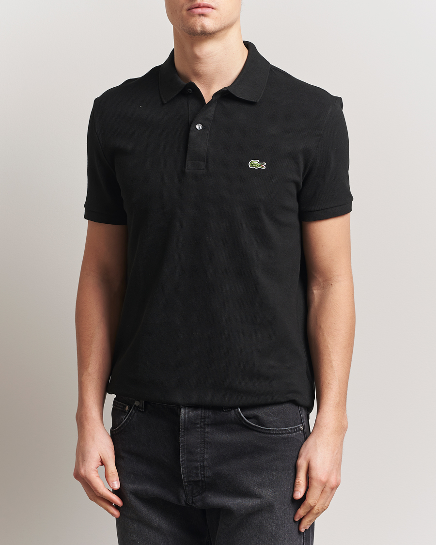 Hombres | Polos | Lacoste | Slim Fit Polo Piké Black