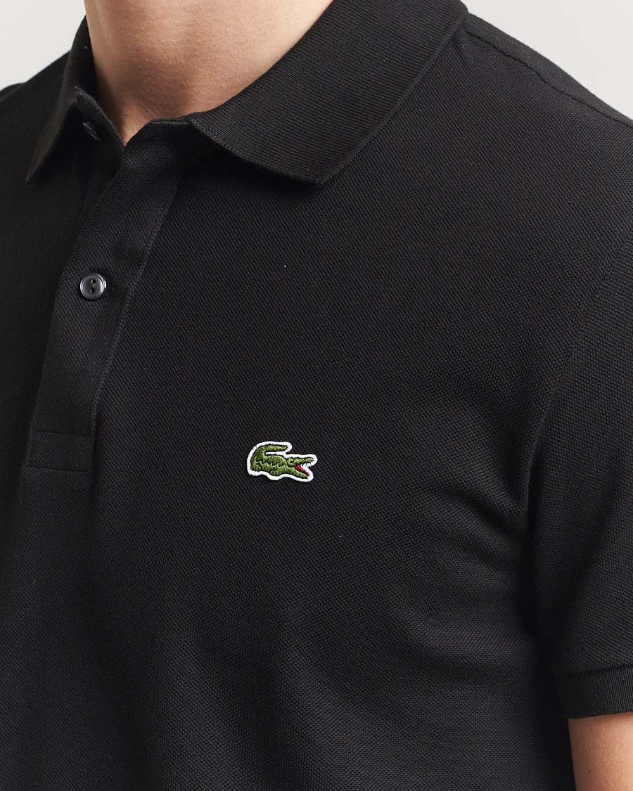 Hombres | Polos | Lacoste | Slim Fit Polo Piké Black